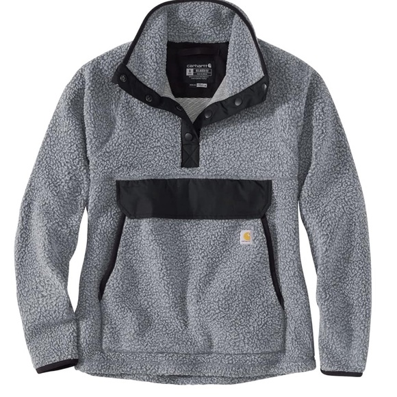 Carhartt Other - Carhartt Heather Gray Sherpa Pullover